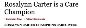Rosalyn Carter Caring