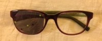 Non prescription glasses with the patch.