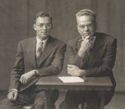 Two ministers- my grandfather and my dad in the mid-1940s.